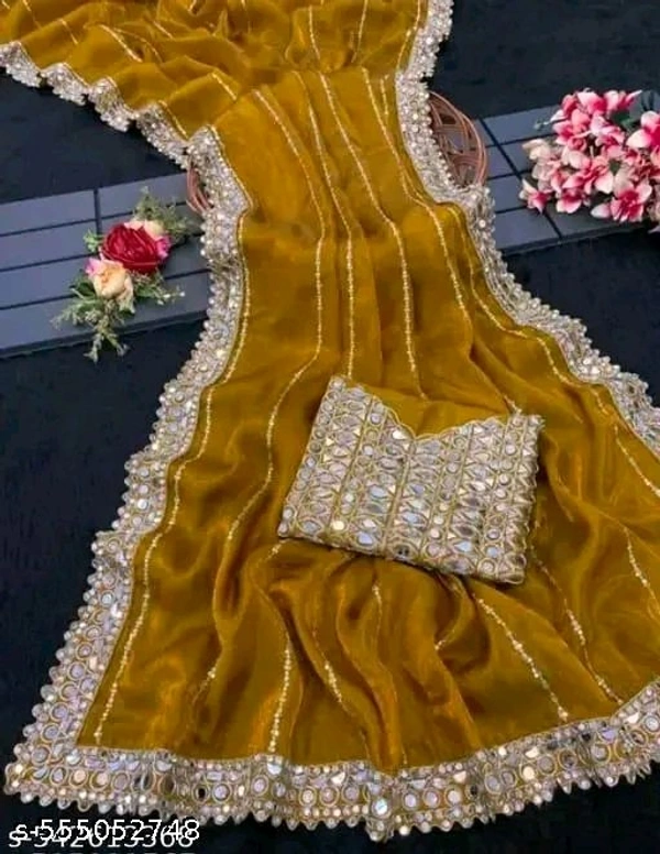 Royal Gold Attractive Sarees
 - Raw Sienna, Free Size