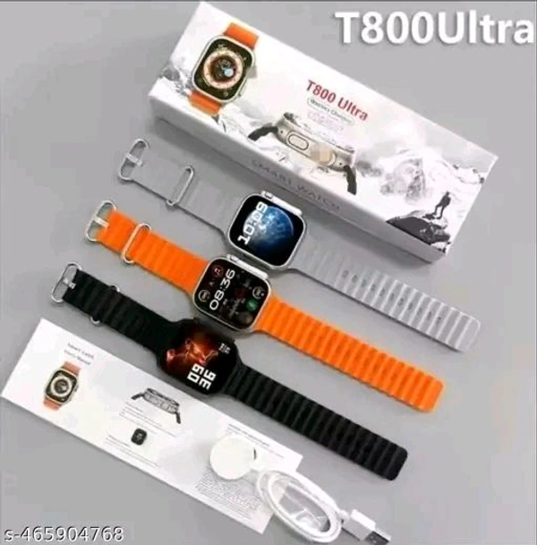 T800 Ultra Watch Pack Of 1 (Any Colour) Grey, Black, Orange 