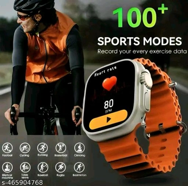 T800 Ultra Watch Pack Of 1 (Any Colour) Grey, Black, Orange 