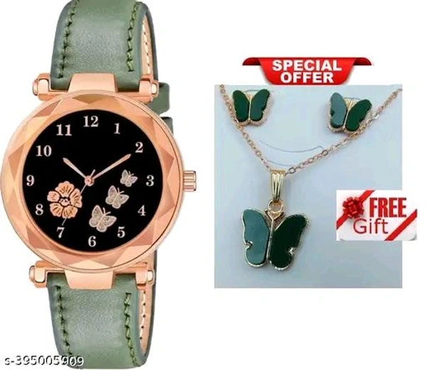 Fabulous Women Analog Watches With (Free Necklace And Tops Set )

 - Sherpa Blue, Free Size