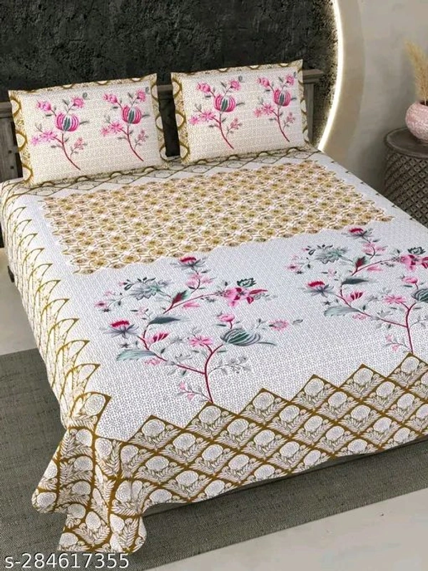  KING SIZE COTTON BEDSHEET Attractive Bedsheets - Wild Watermelon, King Size