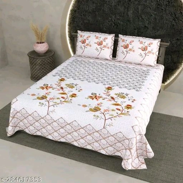  KING SIZE COTTON BEDSHEET Attractive Bedsheets - Wild Watermelon, King Size