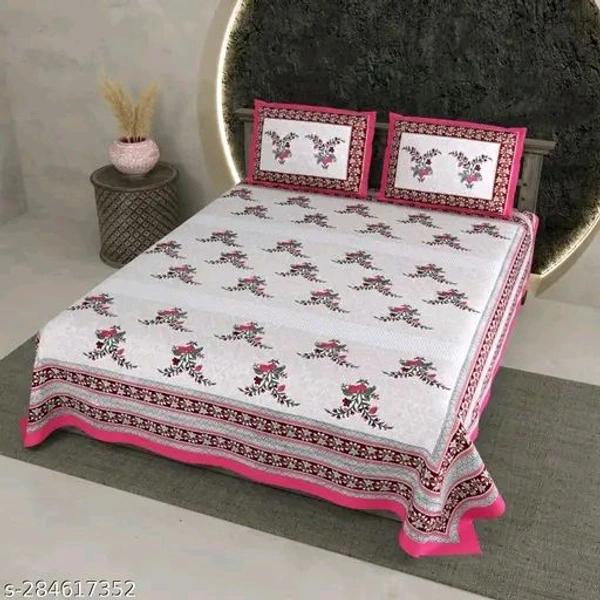  KING SIZE COTTON BEDSHEET Attractive Bedsheets - Eastern Blue, King Size