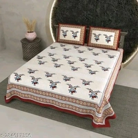  KING SIZE COTTON BEDSHEET Attractive Bedsheets - Eastern Blue, King Size