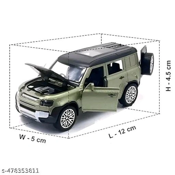 HiralGems (Pack Of 1) Land Rover Multicolour Defender 1*36 Diecast model with Openabl...