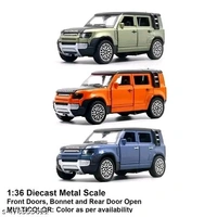 HiralGems (Pack Of 1) Land Rover Multicolour Defender 1*36 Diecast model with Openabl...