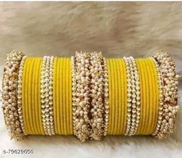 Allure Chic Bracelet & Bangles - Yellow, 2.4