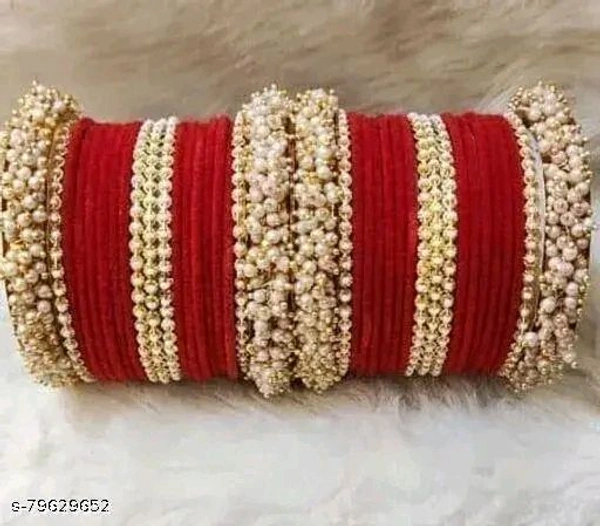 Allure Chic Bracelet & Bangles - Red, 2.3