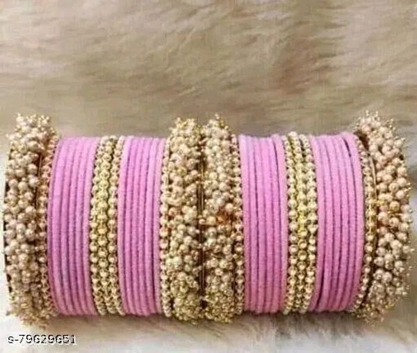 Allure Chic Bracelet & Bangles - Blush Pink, 2.6