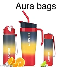 Multicoloured HOUSE Motivational Water Bottle Set Of 3 Pcs Tim...