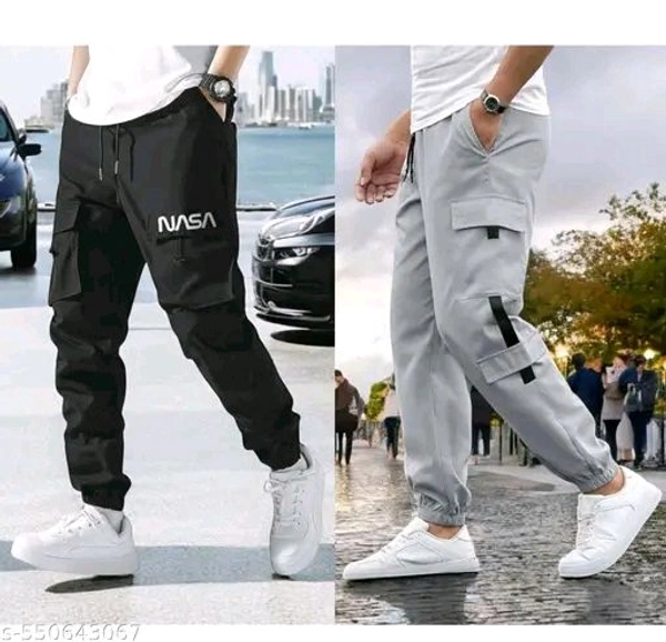 Pack Of 2 || Mens Multicolor Fashionable
Track Pants || Track Pant For Men || Track Fo... - 32