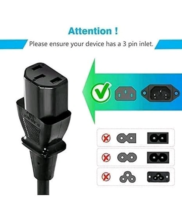 Power Cable Desktop  - Black