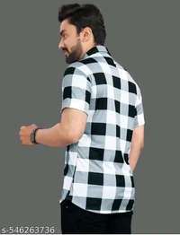 Classic Designer Men Shirts
Name: Classic Designer Men Shirts
Fabric: Lycra
Sleeve Length: Short Sleeves
Pattern: Striped
Net Quantity (N): 1
Sizes:
S (Chest Size: 38 in, Length Size: 28 in) 
M (Chest Size: 40 in, Length Size: 28.5 in) 
L (Chest Size: 42 in, Length Size: 29 in) 
XL (Chest Size: 44 in, Length Size: 30 in) 

Country of Origin: India - White, M
