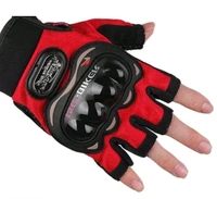 CREEKNEST Motorcycle Half Finger Hard Knuckle Racing Breathable & Protective Hand Gloves
Name: CREEKNEST Motorcycle Half Finger Hard Knuckle Racing Breathable & Protective Hand Gloves
 - Red, free size