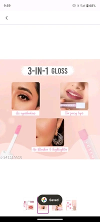 X Rashami Desai Color Changing Serum Infused Lip Gloss With Cocoa Butter Jojoba oil & Vitamin E  ( Hookup-109) PH Color Changing MINI Lip Oil Pink Gloss
 - free size, Pink Lace