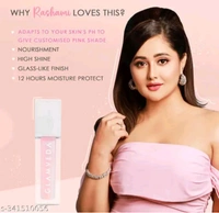 X Rashami Desai Color Changing Serum Infused Lip Gloss With Cocoa Butter Jojoba oil & Vitamin E  ( Hookup-109) PH Color Changing MINI Lip Oil Pink Gloss
 - free size, Pink Lace