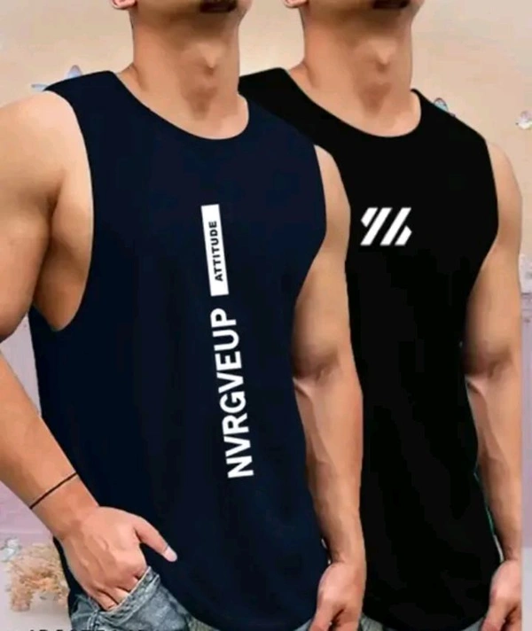 Mens Polyester Gym Vests SweatProof for Monsoon Pack of 2
Name: Mens Polyester Gym Vests SweatProof for Monsoon Pack of 2
 - Black, S