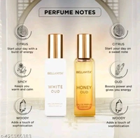 Luxury WHITE OUD Unisex + HONEY OUD Unisex Perfume Combo for Men and Women 40 ML (Pack of 2 Items 20ML Each)
 - 40 ML