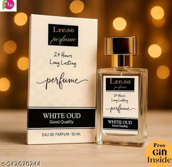 White Oud Essence Unisex Luxury Perfume | Premium Long-Lasting Eau de Parfum with Rich Oriental Oud Fragrance | Elegant & Bold Scent for Men & Women | Perfect for Gifting | 50ml
 - 50 ML