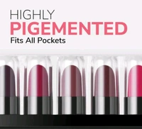 Minis Pout Party Lipstick, Long Lasting & Highly Pigmented, 12 Mini Pocket Fit Lipstick - Multicolor 
 - multicolor, Free Size
