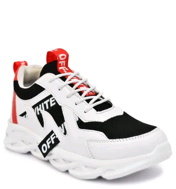 Unique Fabulous Men White Sports Shoes
Name: Unique Fabulous Men White Sports Shoes
 - White, IND-6