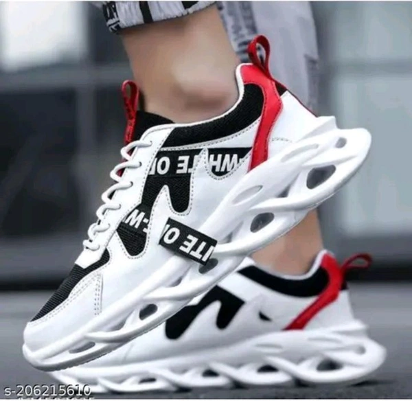 Unique Fabulous Men White Sports Shoes
Name: Unique Fabulous Men White Sports Shoes
 - White, IND-9