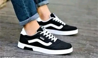 COOPERWINGS Men's Stylish Casual Sports Walking Sneakers Shoes For Boys And Men
 - Black, IND-7