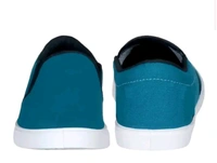 Modern and Graceful Men's Casual Slipon Walking Shoes Without Laces, Blue
 - Teal, IND-7