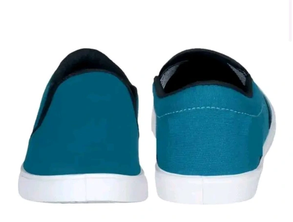 Modern and Graceful Men's Casual Slipon Walking Shoes Without Laces, Blue
 - Teal, IND-7