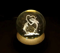 Cute Dolphin 3D Crystal Ball