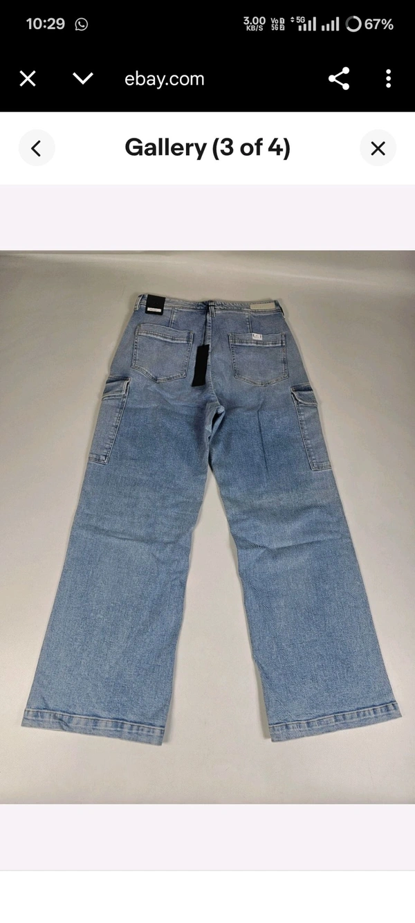 Replay W8149A Drewby Wide Straight Leg Relaxed Fit Men Jeans Pants Sz 28 30 32 - Sinbad, 30