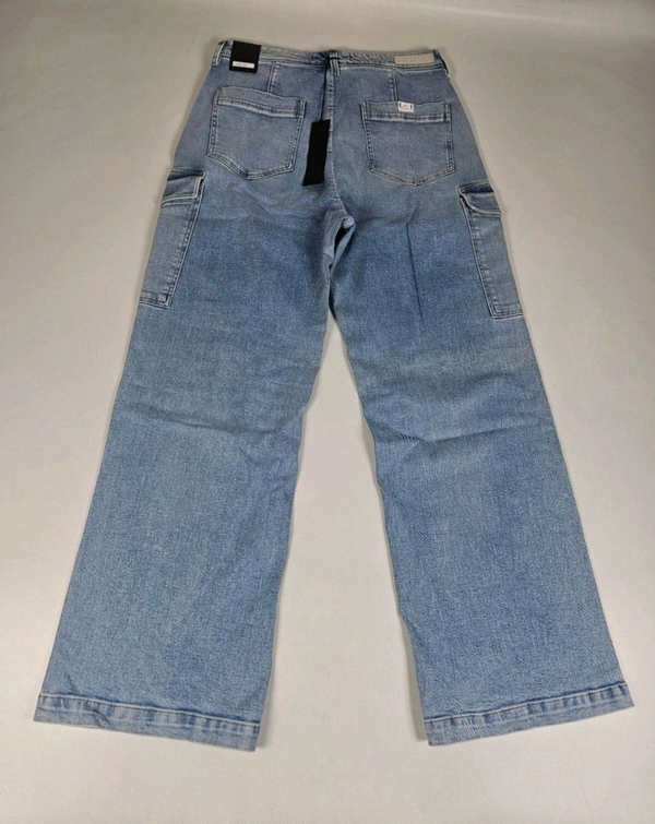 Replay W8149A Drewby Wide Straight Leg Relaxed Fit Men Jeans Pants Sz 28 30 32 - Sinbad, 30