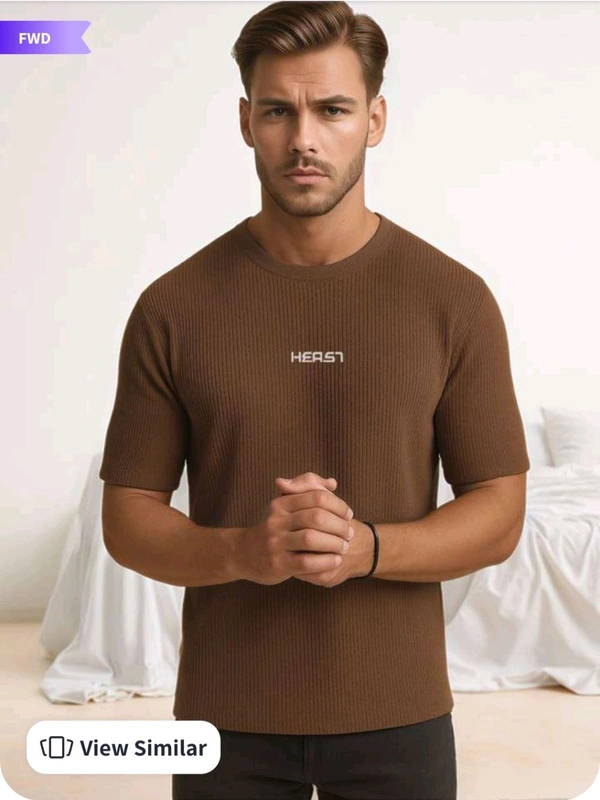 Self Design Short Sleeves T-shirt - Carnaby Tan, L