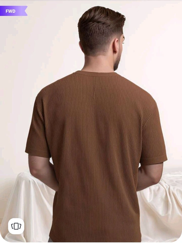Self Design Short Sleeves T-shirt - Carnaby Tan, L