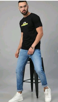 Men Slim Jeans with 5-Pocket Styling - Ultramarine, 30