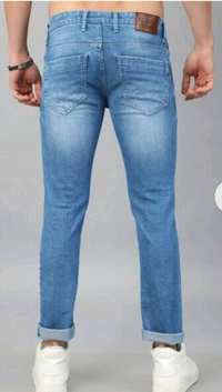 Men Slim Jeans with 5-Pocket Styling - Ultramarine, 30