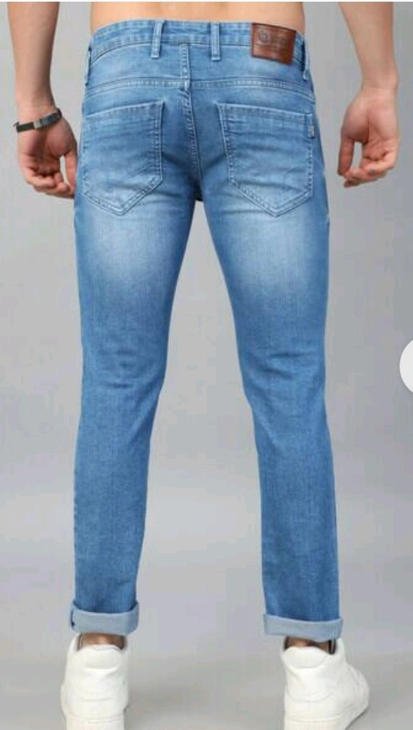 Men Slim Jeans with 5-Pocket Styling - Ultramarine, 30
