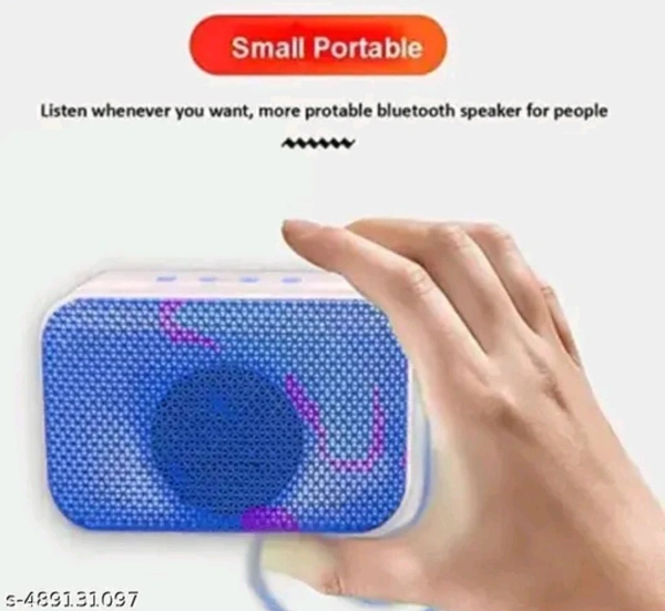 PORTABLE BLUETOOTH SPEAKER Dynamic Thunder Sound with High Bass 5 W Bluetooth Speaker 1200mAh Battery (Multicolour) - Cornflower Blue