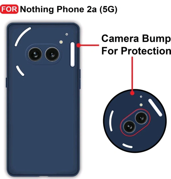 Back Cover for Nothing Phone 2a / Phone 2a Plus (5G) (Blue, Dual Protection, Silicon, Pack of: 1) - Blue