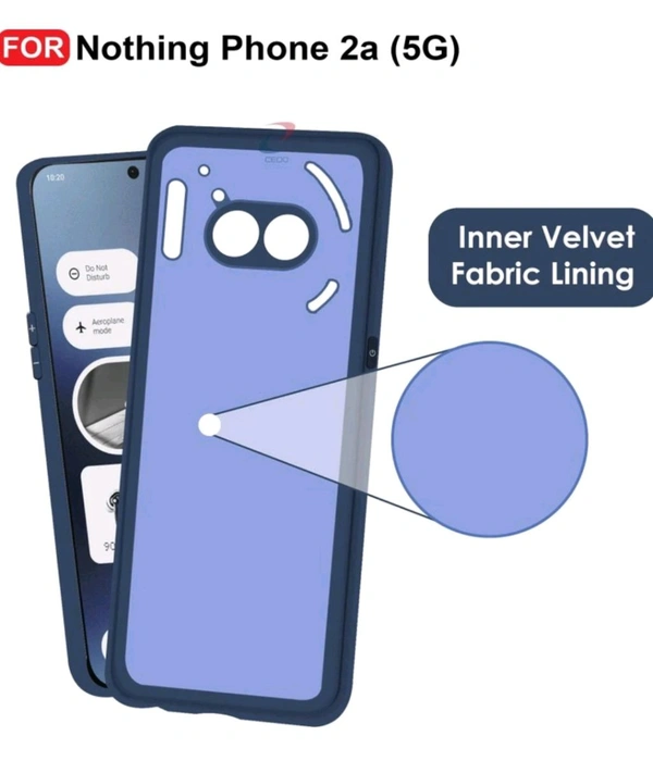 Back Cover for Nothing Phone 2a / Phone 2a Plus (5G) (Blue, Dual Protection, Silicon, Pack of: 1) - Blue