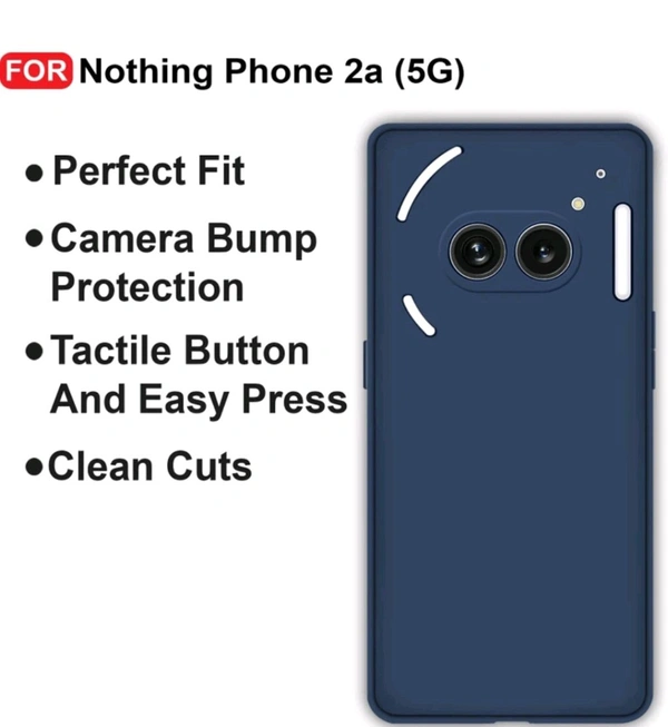 Back Cover for Nothing Phone 2a / Phone 2a Plus (5G) (Blue, Dual Protection, Silicon, Pack of: 1) - Blue