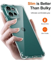 Back Cover for Motorola Edge 50 (Transparent, Shock Proof, Silicon, Pack of: 1)
