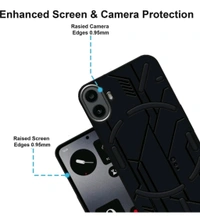 Back Cover for CMF Phone 1, CMF by Nothing Phone 1, [cyber] (Black, Shock Proof, Pack of: 1) - Black