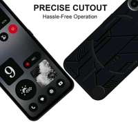 Back Cover for CMF Phone 1, CMF by Nothing Phone 1, [cyber] (Black, Shock Proof, Pack of: 1) - Black