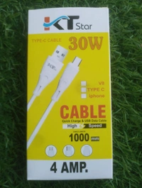 Mobile Charging 4 Ampere 30 Wat Charging Cable