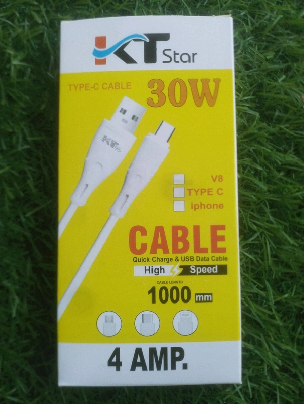 Mobile Charging 4 Ampere 30 Wat Charging Cable