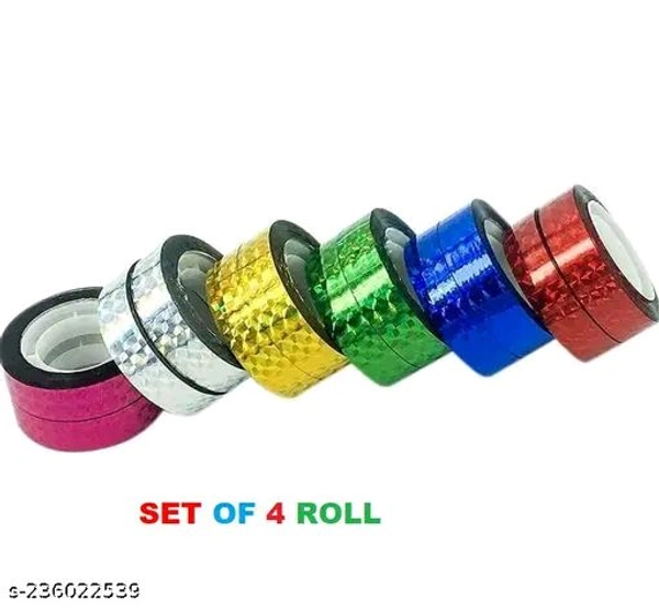 Chamki Wala Tape Tape Multiple Design Aur Colorful Tape 10 Peace