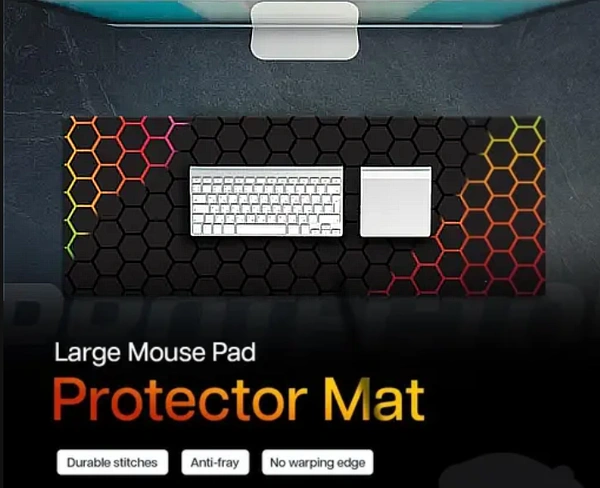 Abstract art Desk-pad 2 (With Hexagonal Pattern)