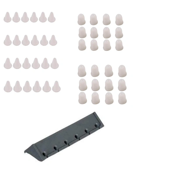 Wudore Ceiling Cloth Hanger Accessories (Kit: 1 Side Holder, 24 Cones, 24 caps)