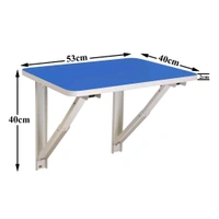 WUDORE Wall mounted folding Desk I Medium Blue